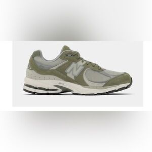 New Balance Olive Green and Light Gray 2002R Runner